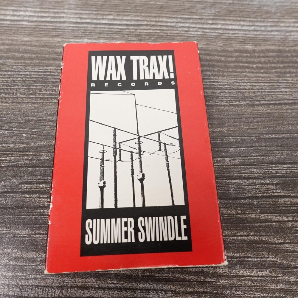 Vintage Wax Trax! Cassette Summer Swindle 1996 Various Electronic Red Promo